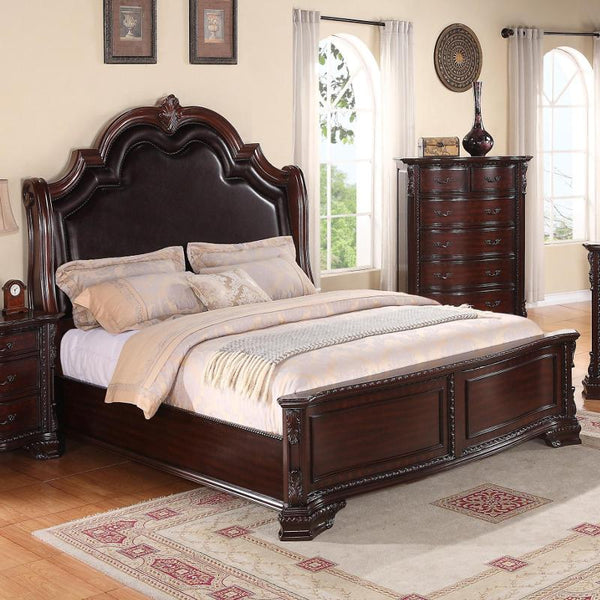 Crown Mark Sheffield Queen Upholstered Panel Bed B1100-Q-HB/B1100-Q-FB/B1100-Q-RAIL IMAGE 1