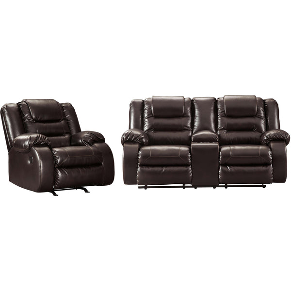 Signature Design by Ashley Vacherie 79307U2 2 pc Reclining Living Room Set IMAGE 1