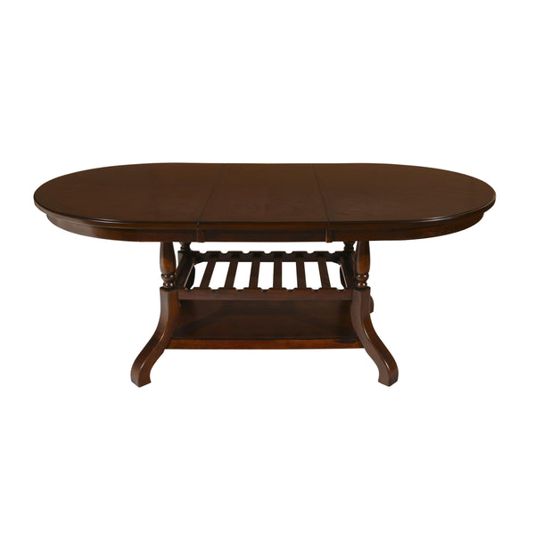 New Classic Furniture Oval Bixby Dining Table with Pedestal Base D2541-10 IMAGE 1