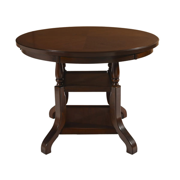 New Classic Furniture Round Bixby Counter Height Dining Table with Pedestal Base D2541-12 IMAGE 1
