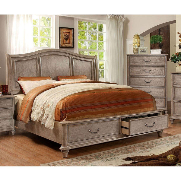 Furniture of America Belgrade I King Panel Bed with Storage CM7613EK-BED IMAGE 1