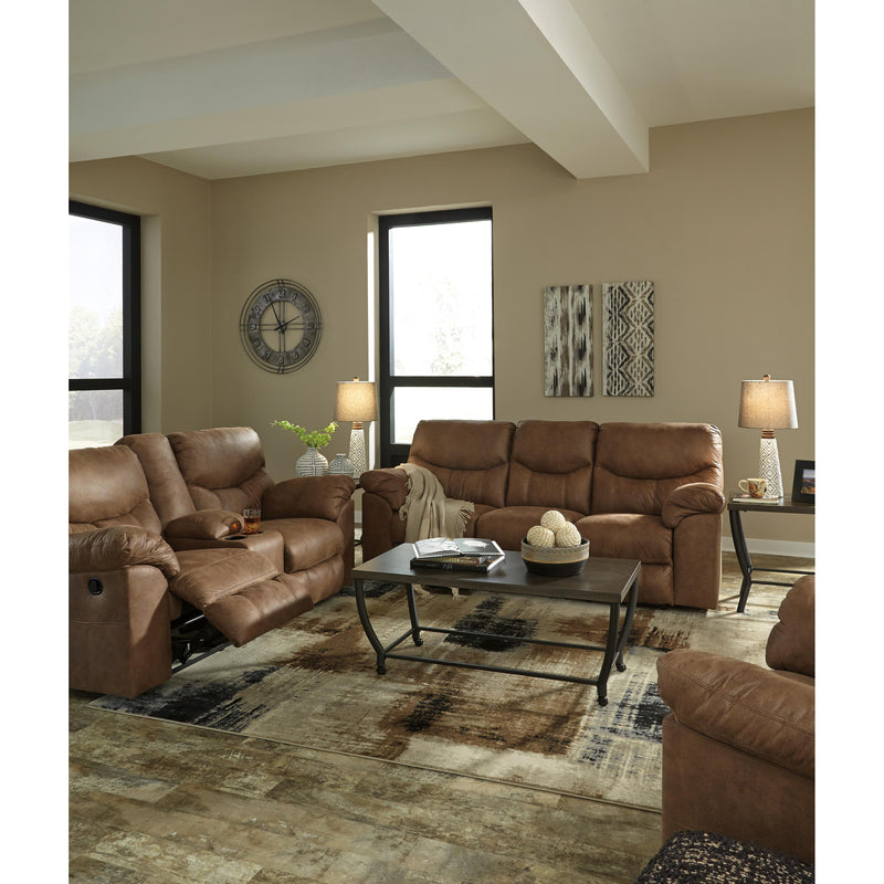 Signature Design by Ashley Boxberg Reclining Leather Look Loveseat 3380294 IMAGE 9