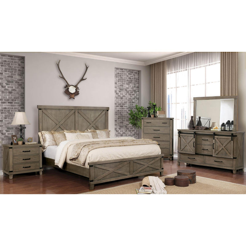 Furniture of America Bianca King Panel Bed CM7734GY-CK-BED IMAGE 3