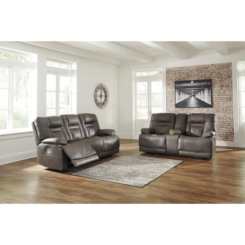 Signature Design by Ashley Wurstrow Power Reclining Leather Match Sofa U5460215 IMAGE 9