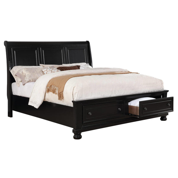 Furniture of America Castor King Platform Bed with Storage CM7590BK-EK-BED IMAGE 1