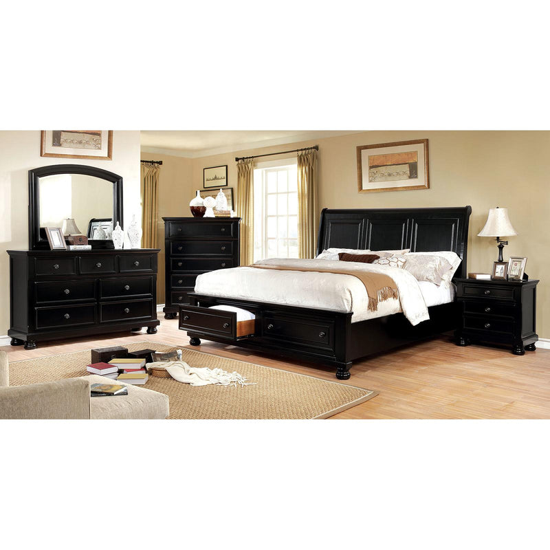 Furniture of America Castor King Platform Bed with Storage CM7590BK-EK-BED IMAGE 3