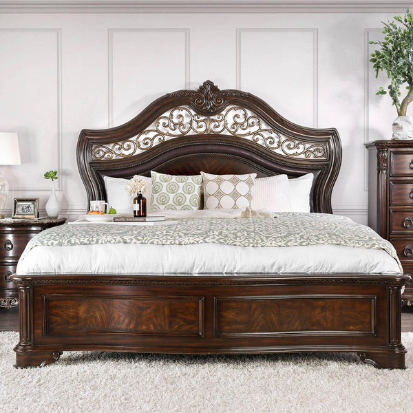 Furniture of America Menodora California King Sleigh Bed CM7311CK-BED IMAGE 1