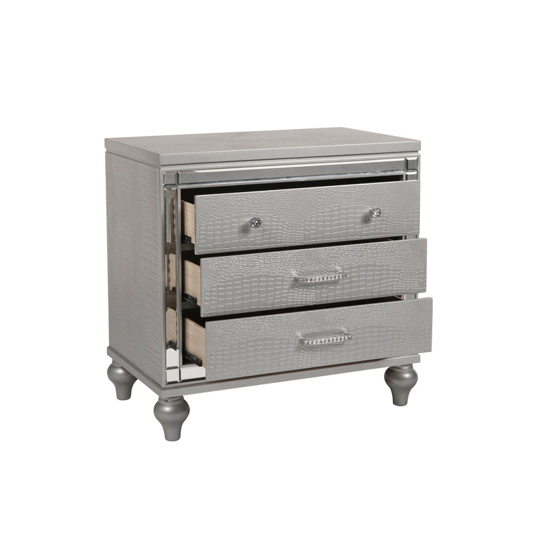 New Classic Furniture Valentino 3-Drawer Nightstand BA9698S-040 IMAGE 3