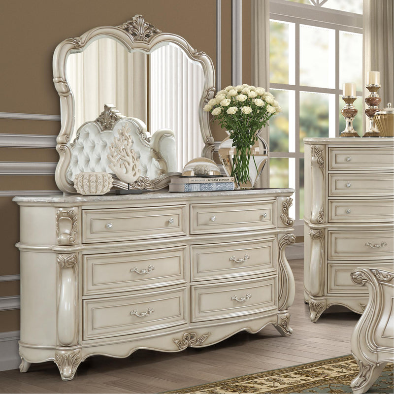 New Classic Furniture Monique Pearl Dresser Mirror B992-060 IMAGE 2