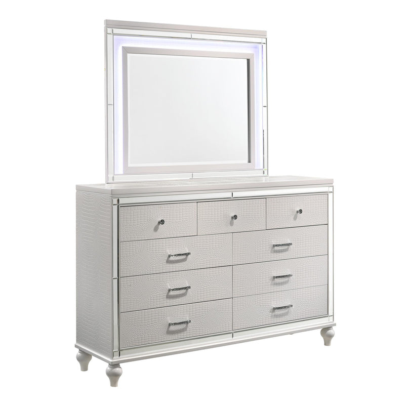 New Classic Furniture Valentino Dresser Mirror BA9698W-060 IMAGE 3