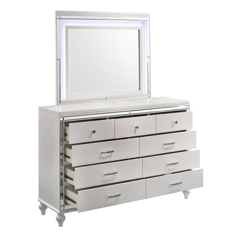 New Classic Furniture Valentino Dresser Mirror BA9698W-060 IMAGE 4