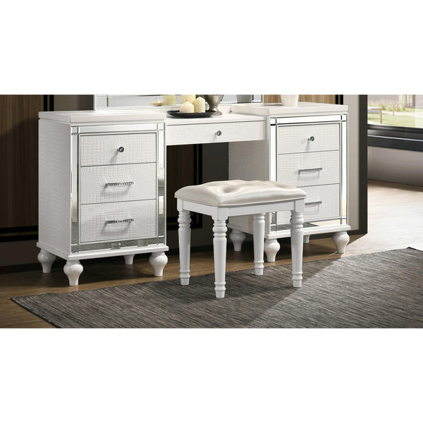 New Classic Furniture Valentino 7-Drawer Vanity Table BA9698W-090 IMAGE 1