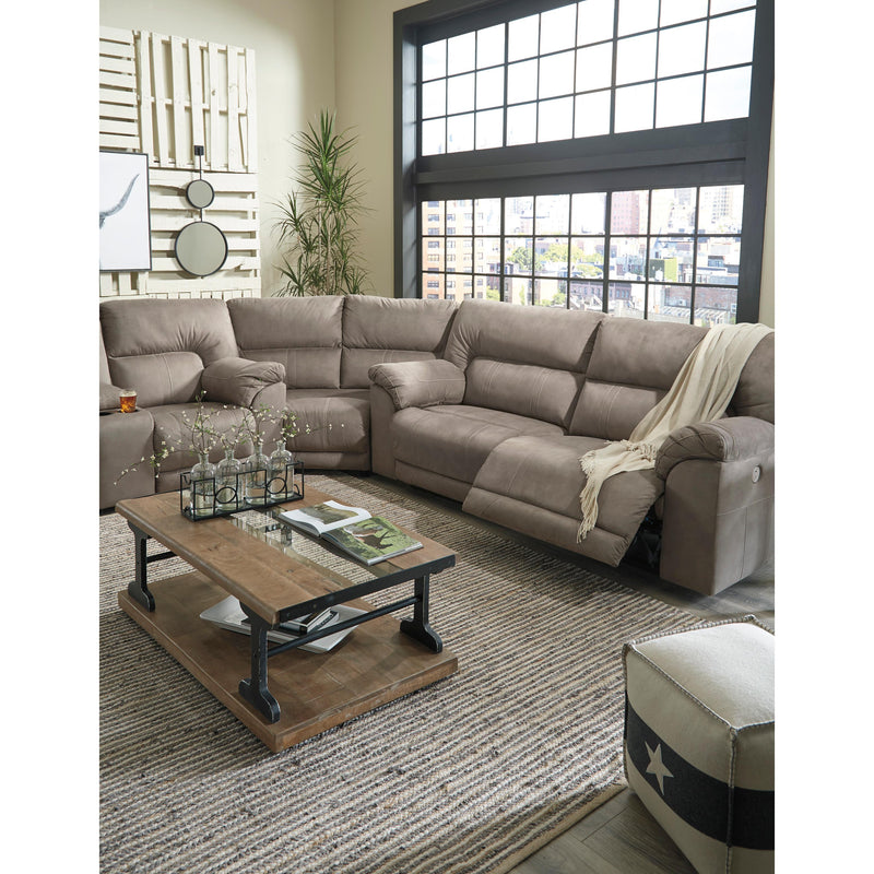 Benchcraft Cavalcade Power Reclining Leather Look Sofa 7760147 IMAGE 14