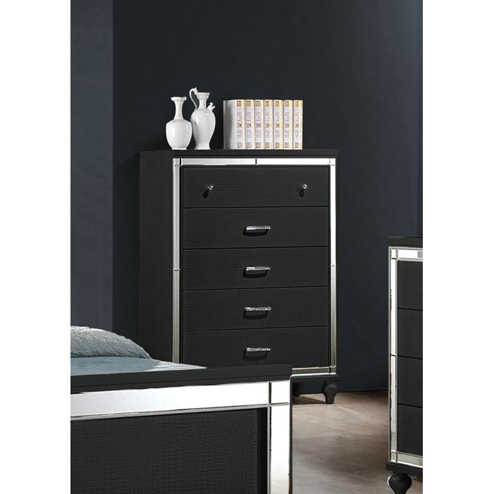 New Classic Furniture Valentino 5-Drawer Chest BA9698B-070 IMAGE 1