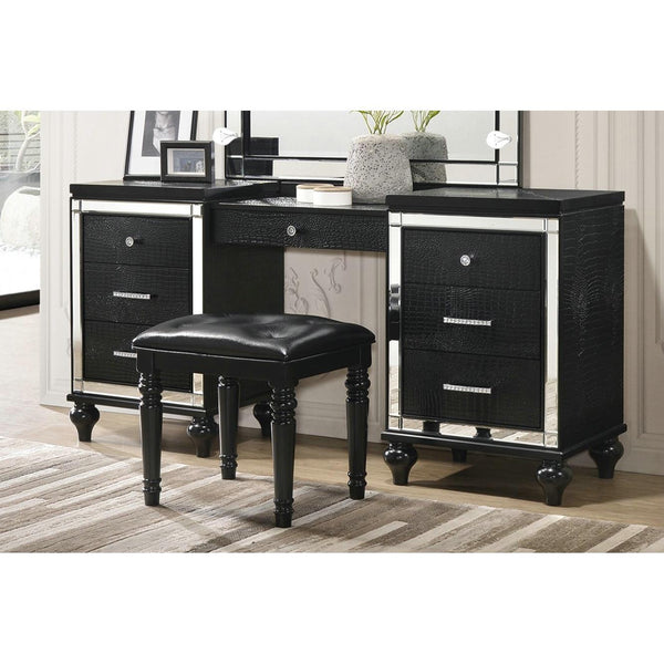 New Classic Furniture Valentino 7-Drawer Vanity Table BA9698B-090 IMAGE 1