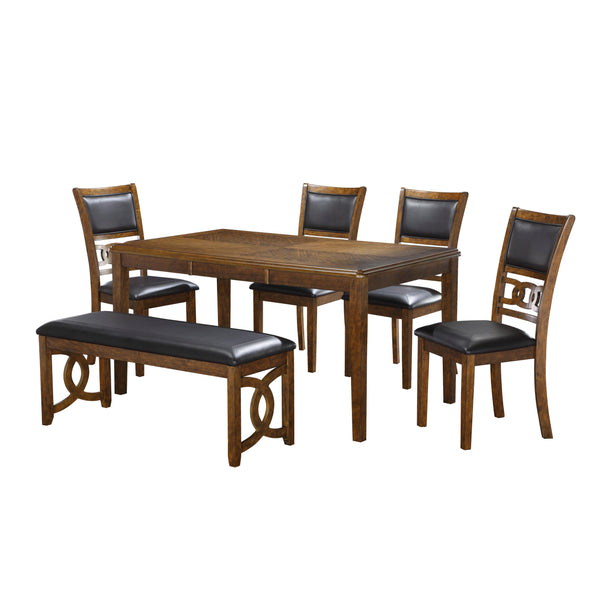 New Classic Furniture Gia 5 pc Dinette D1701-160-BRN IMAGE 1