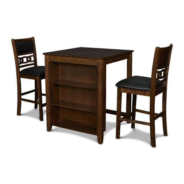 New Classic Furniture Gia 3 pc Counter Height Dinette D1701-32S-BRN IMAGE 1