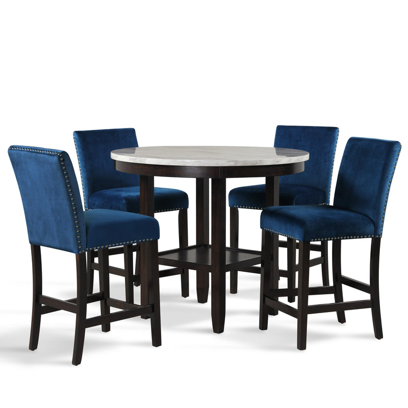 New Classic Furniture Celeste Counter Height Dining Chair D400-22-BLU IMAGE 6