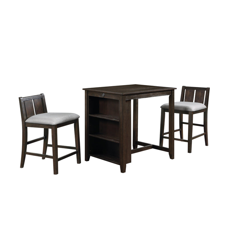 New Classic Furniture Heston 3 pc Counter Height Dinette D5773-32-CHY IMAGE 1