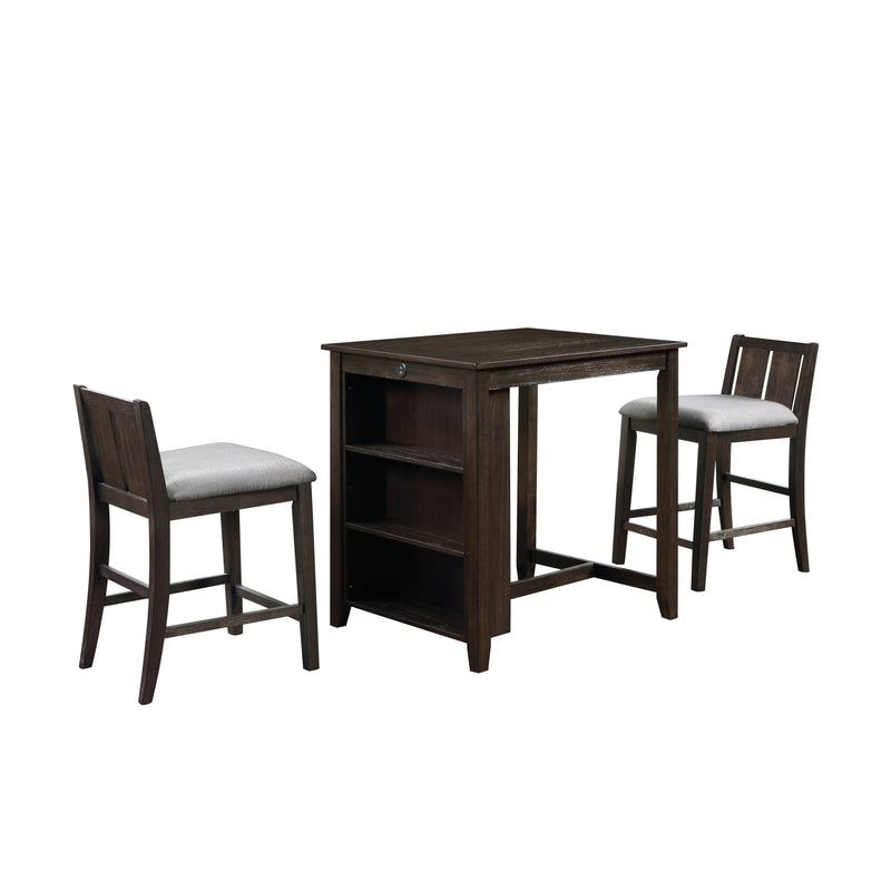 New Classic Furniture Heston 3 pc Counter Height Dinette D5773-32-CHY IMAGE 2