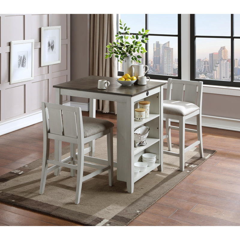 New Classic Furniture Heston 3 pc Counter Height Dinette D5773-32-WHT IMAGE 7