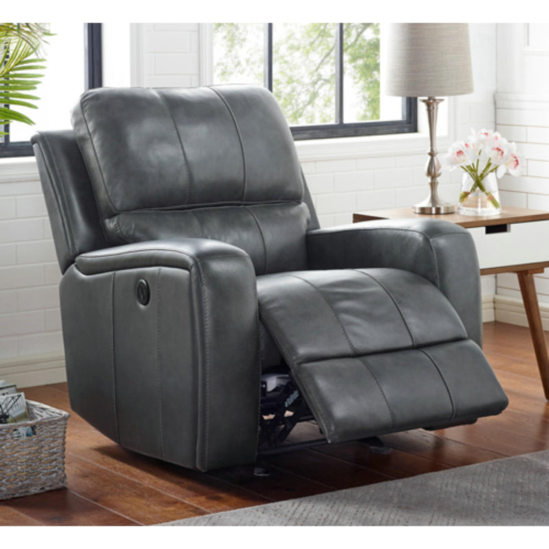 New Classic Furniture Linton Glider Leather Recliner L1721-13-DGR IMAGE 2