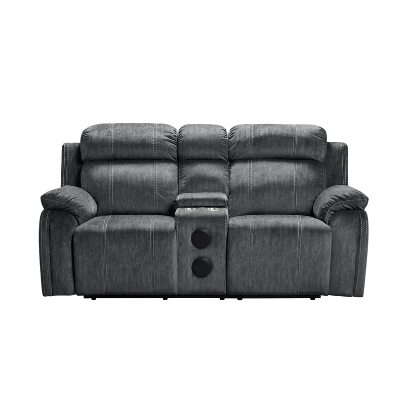 New Classic Furniture Tango Reclining Fabric Loveseat U396-25-SHW IMAGE 1