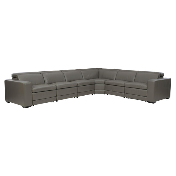 Signature Design by Ashley Texline Power Reclining Leather Match 7 pc Sectional U5960322/U5960346/U5960346/U5960377/U5960346/U5960321/U5960323 IMAGE 1