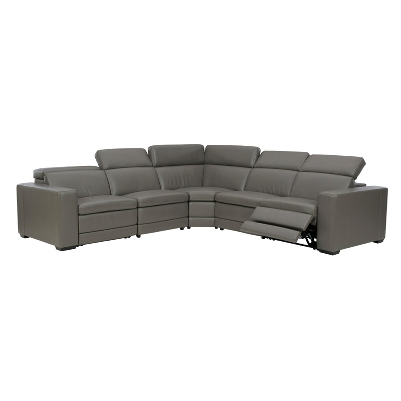 Signature Design by Ashley Texline Power Reclining Leather Match 6 pc Sectional U5960322/U5960346/U5960377/U5960346/U5960321/U5960323 IMAGE 2