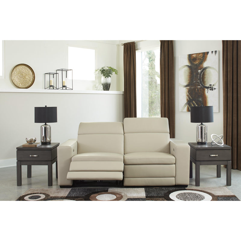 Signature Design by Ashley Texline Power Reclining Leather Match Loveseat U5960422/U5960421/U5960423 IMAGE 6