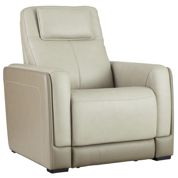 Signature Design by Ashley Battleville Power Leather Match Recliner U3070513 IMAGE 1