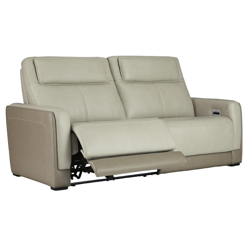 Signature Design by Ashley Battleville Power Reclining Leather Match Sofa U3070547 IMAGE 2