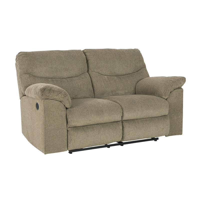 Signature Design by Ashley Alphons Reclining Fabric Loveseat 2820286 IMAGE 1