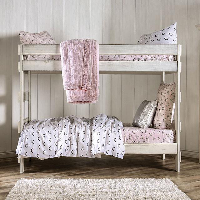 Furniture of America Kids Beds Bunk Bed AM-BK100WH-BED-SLAT IMAGE 2