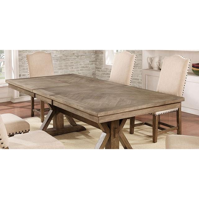 Furniture of America Julia Dining Table with Pedestal Base CM3014T-TABLE IMAGE 4