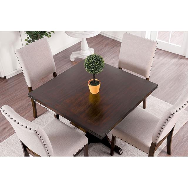 Furniture of America Square Glenbrook Dining Table with Pedestal Base CM3018T IMAGE 4