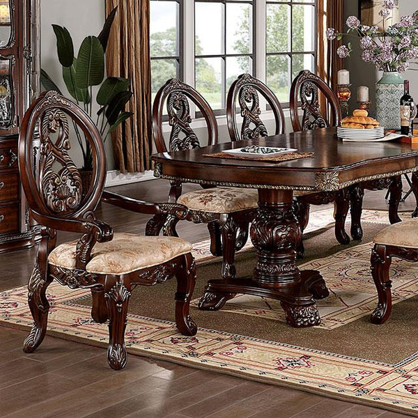 Furniture of America Normandy Dining Table CM3145T-TABLE IMAGE 1