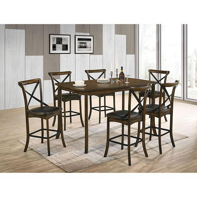 Furniture of America Buhl Counter Height Dining Table CM3148PT IMAGE 3