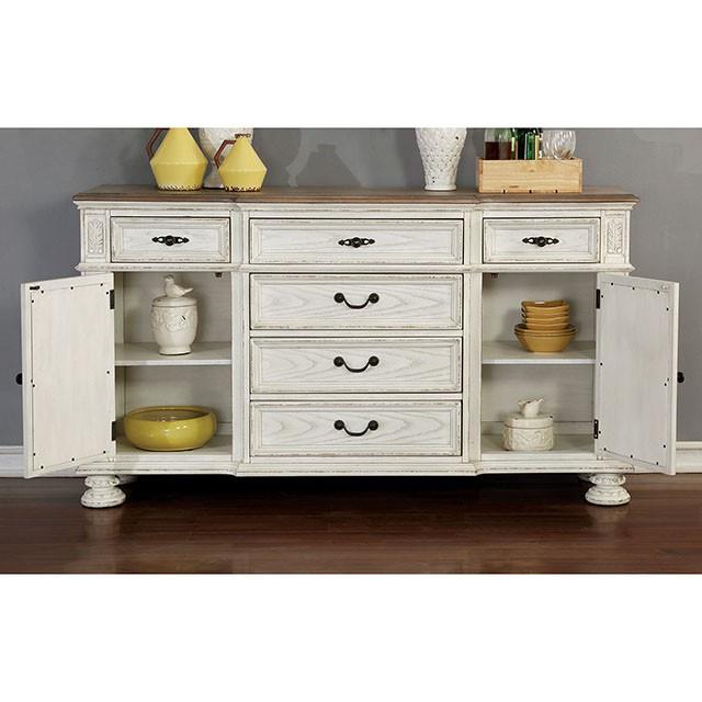 Furniture of America Arcadia Server CM3150WH-SV IMAGE 3