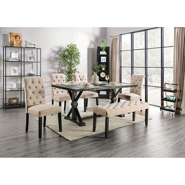 Furniture of America Alfred Dining Table CM3735T IMAGE 2