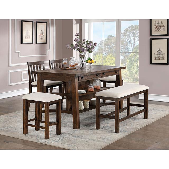 Furniture of America Fredonia Counter Height Dining Table CM3902PT IMAGE 2