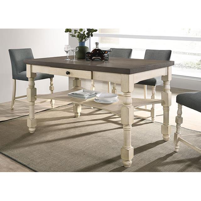 Furniture of America Plymouth Counter Height Dining Table CM3979PT IMAGE 7