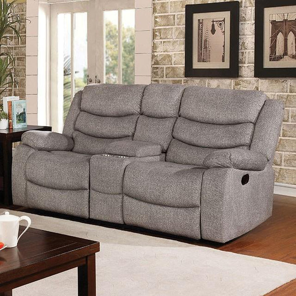 Furniture of America Castleford Reclining Fabric Loveseat CM6940-LV IMAGE 1