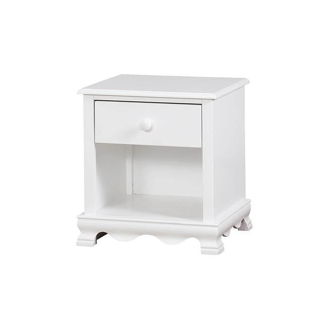 Furniture of America Dani 1-Drawer Kids Nightstand CM7159WH-N-VN IMAGE 3