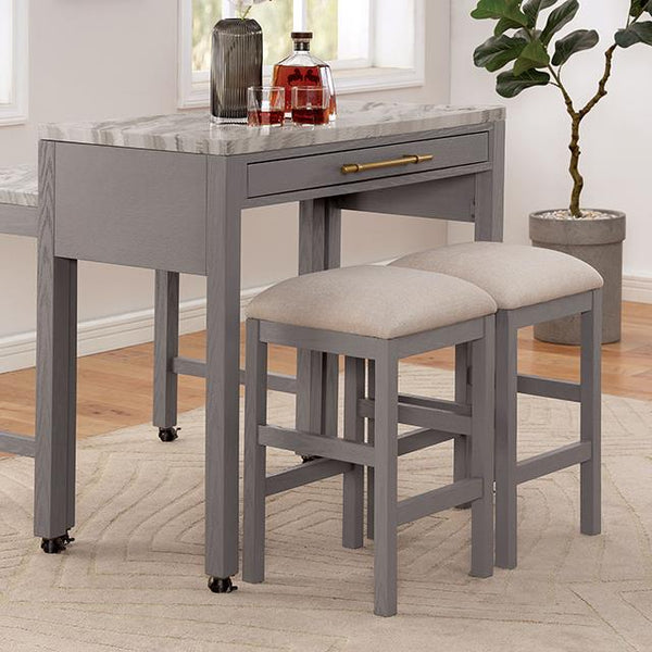 Furniture of America Whitehall Counter Height Dining Table FOA3544LG-PT IMAGE 1