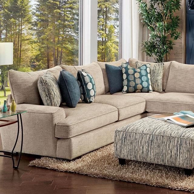 Furniture of America Eastleigh Fabric Sectional SM8187-SECT IMAGE 1