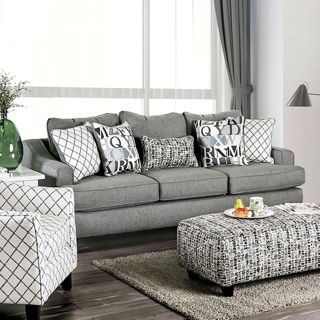 Furniture of America Verne Stationary Fabric Sofa SM8330-SF IMAGE 1