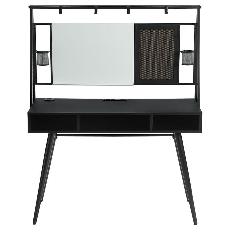 Coaster Furniture Jessie 801404 Writing Desk - Black/Gunmetal IMAGE 2