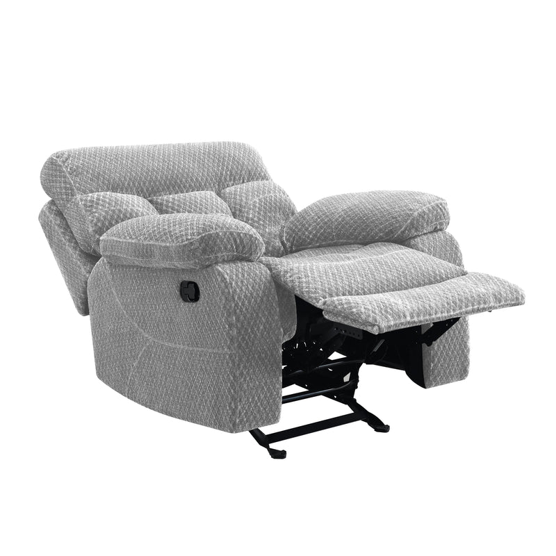 New Classic Furniture Bravo Glider Fabric Recliner U1165-13-STN IMAGE 3