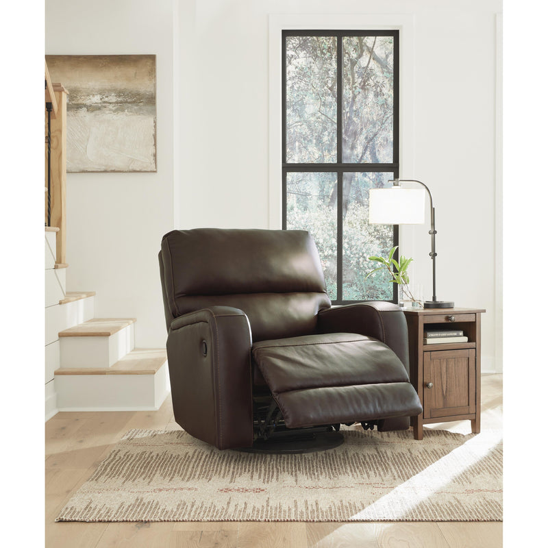 Signature Design by Ashley Emberla Swivel Glider Leather Match Recliner U4480561 IMAGE 6